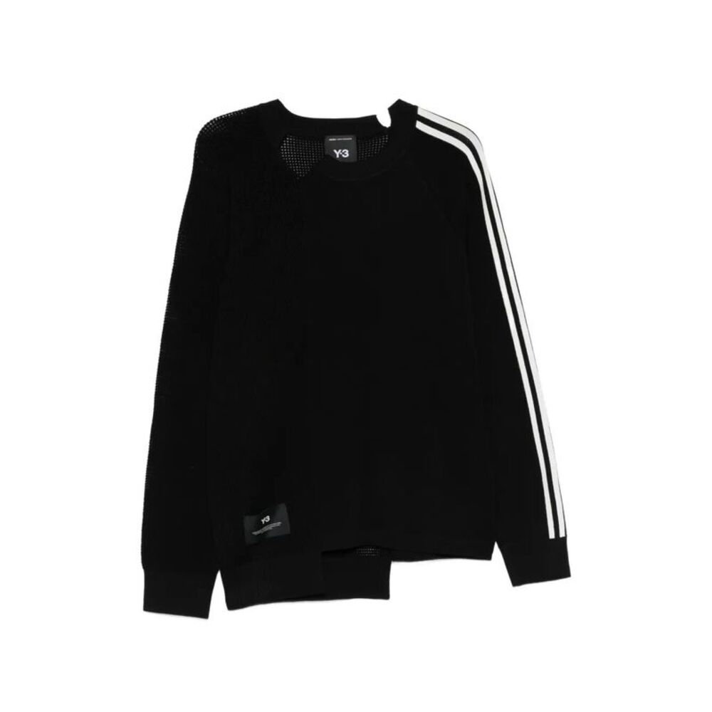 Y-3 Men Y-3 Logo Perforated Knit Sweater
